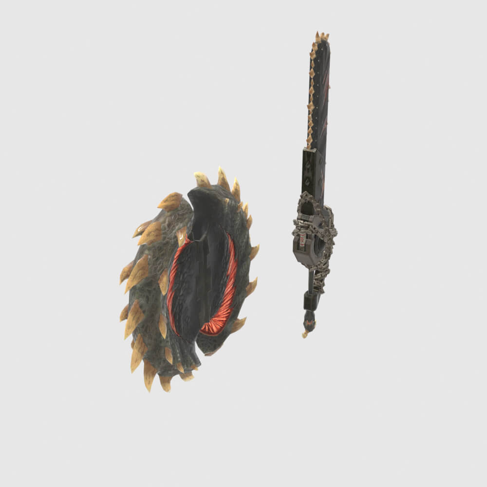 Oppressors Charge Blade - Monster Hunter World 3D Model
