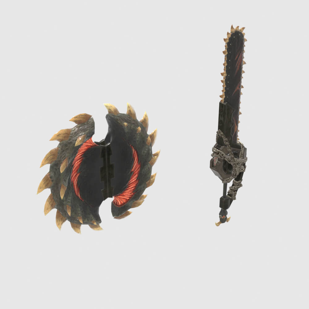 Oppressors Charge Blade - Monster Hunter World 3D Model