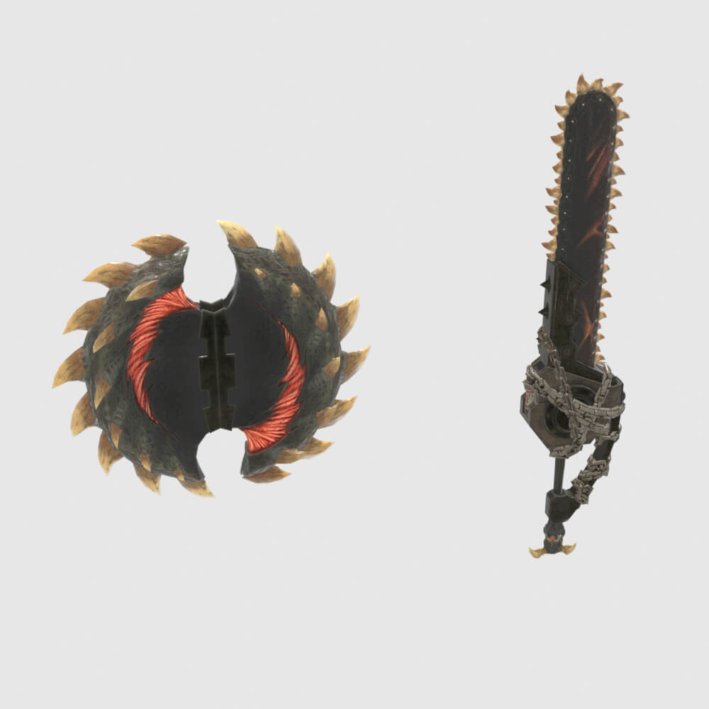 Oppressors Charge Blade - Monster Hunter World 3D Model