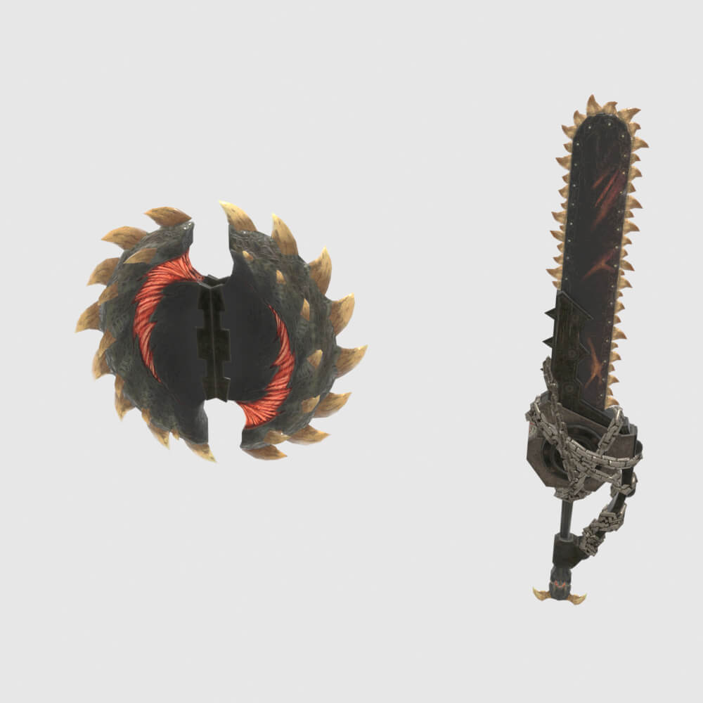 Oppressors Charge Blade - Monster Hunter World 3D Model