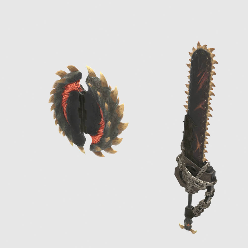 Oppressors Charge Blade - Monster Hunter World 3D Model