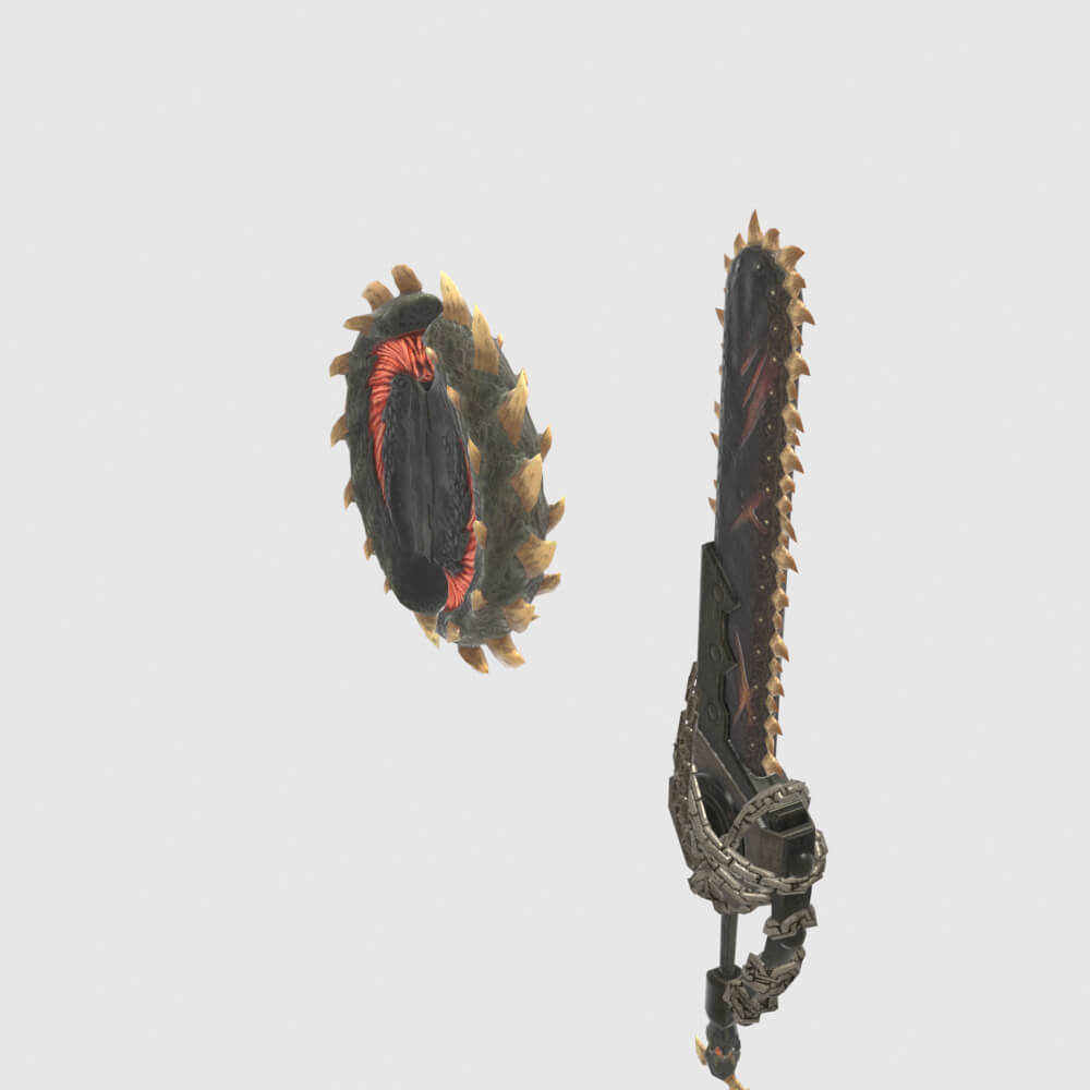 Oppressors Charge Blade - Monster Hunter World 3D Model