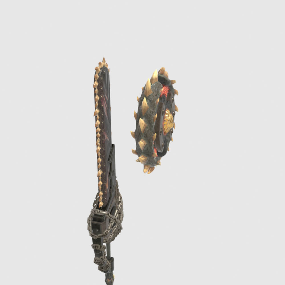 Oppressors Charge Blade - Monster Hunter World 3D Model