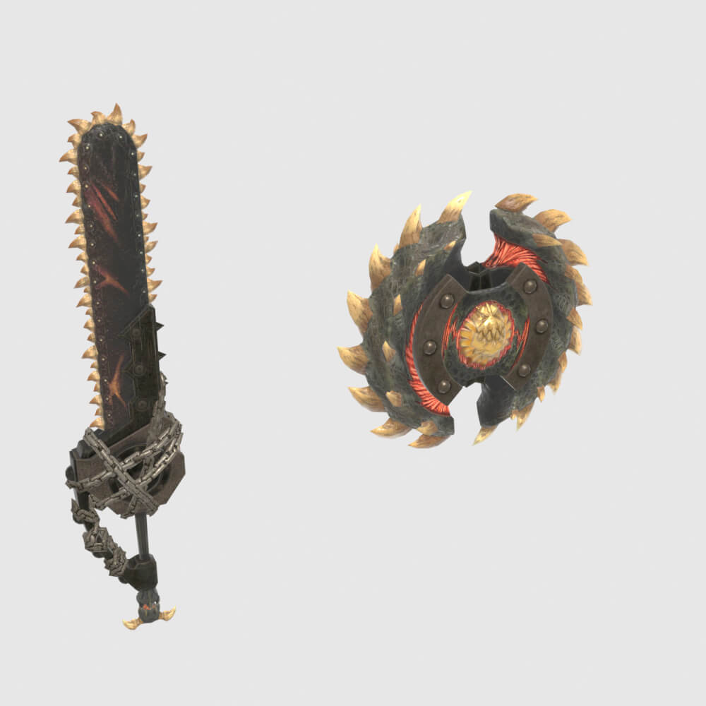 Oppressors Charge Blade - Monster Hunter World 3D Model