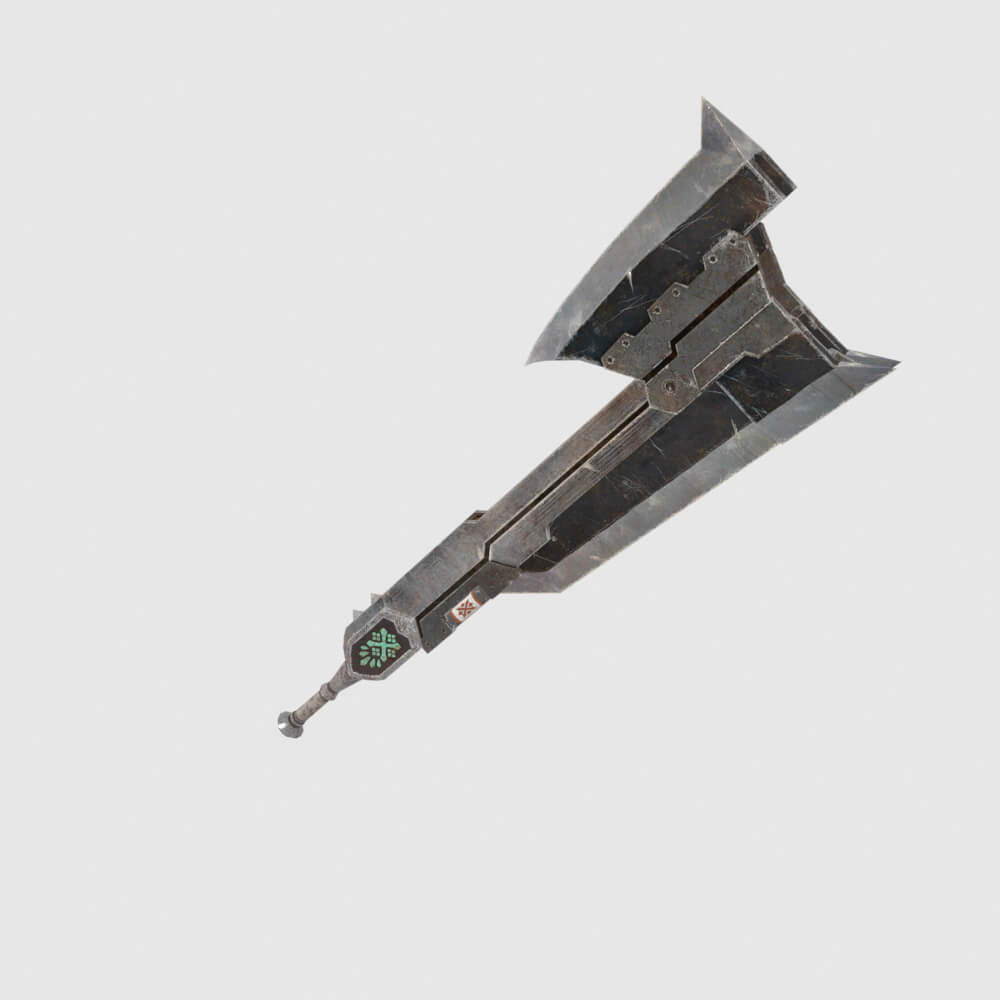 Proto Iron Axe - Monster Hunter World 3D Model