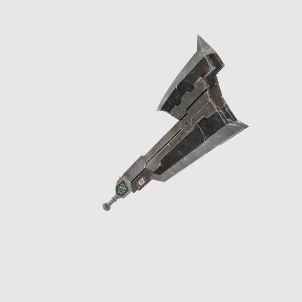 Proto Iron Axe - Monster Hunter World 3D Model