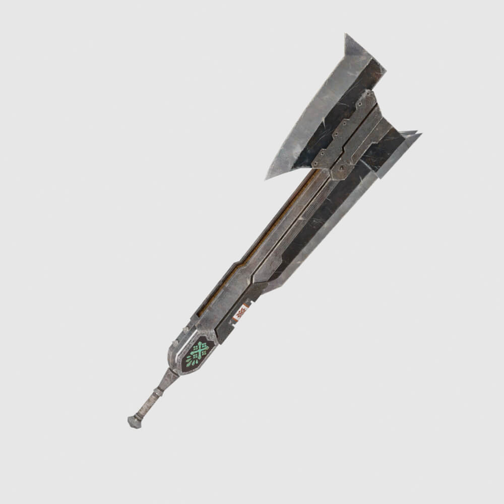 Proto Iron Axe - Monster Hunter World 3D Model