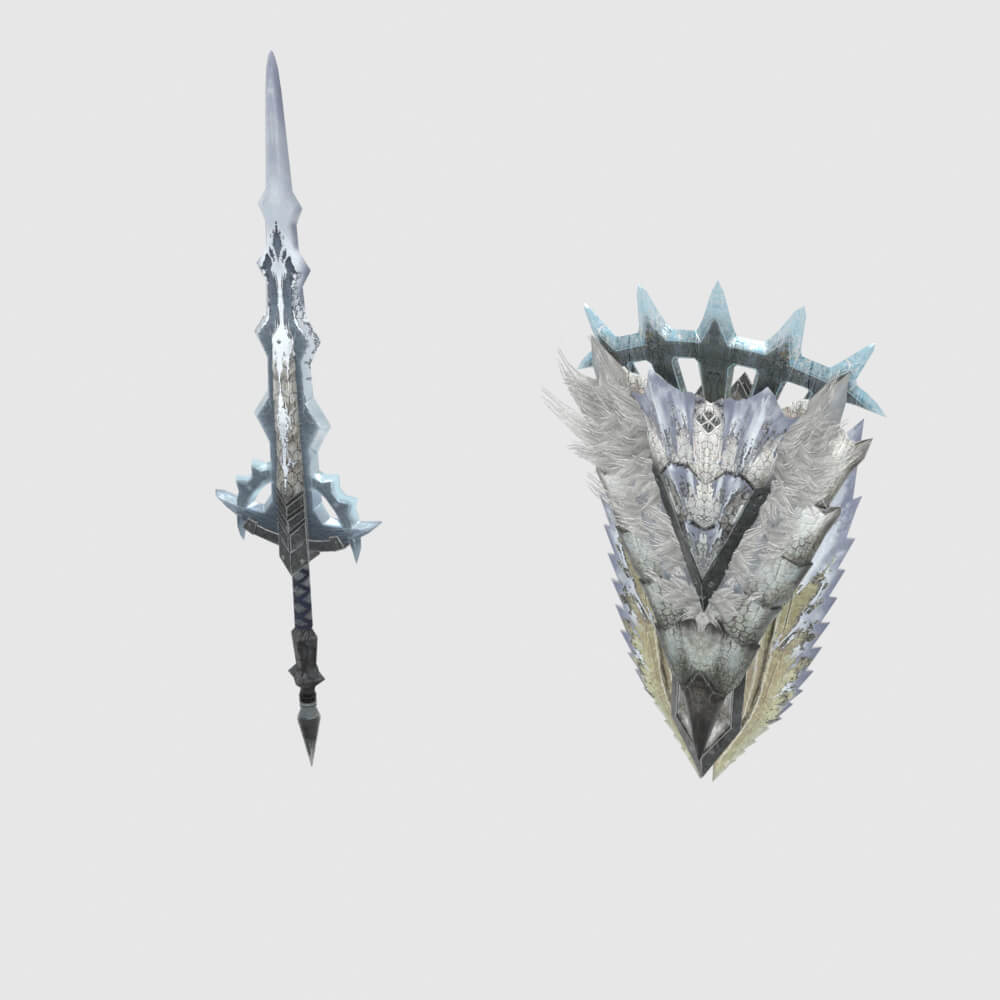 Raging Wolf Fang - Monster Hunter World 3D Model