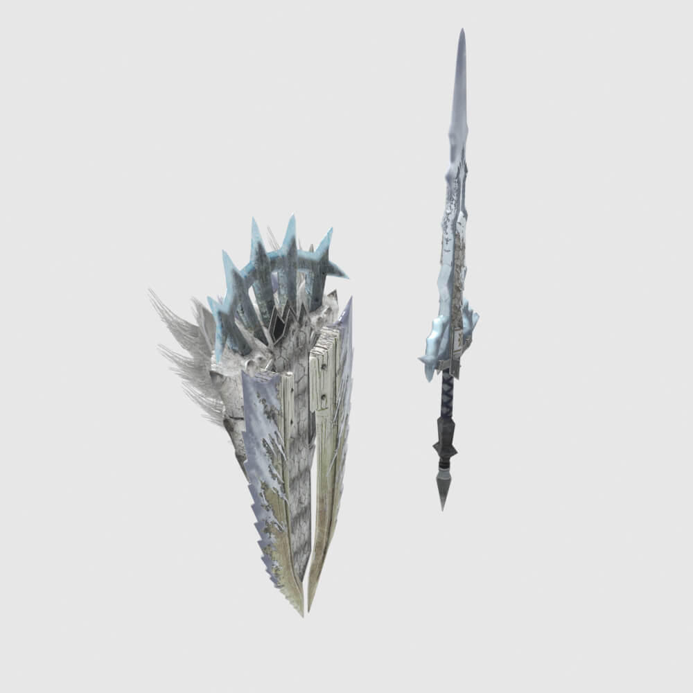 Raging Wolf Fang - Monster Hunter World 3D Model