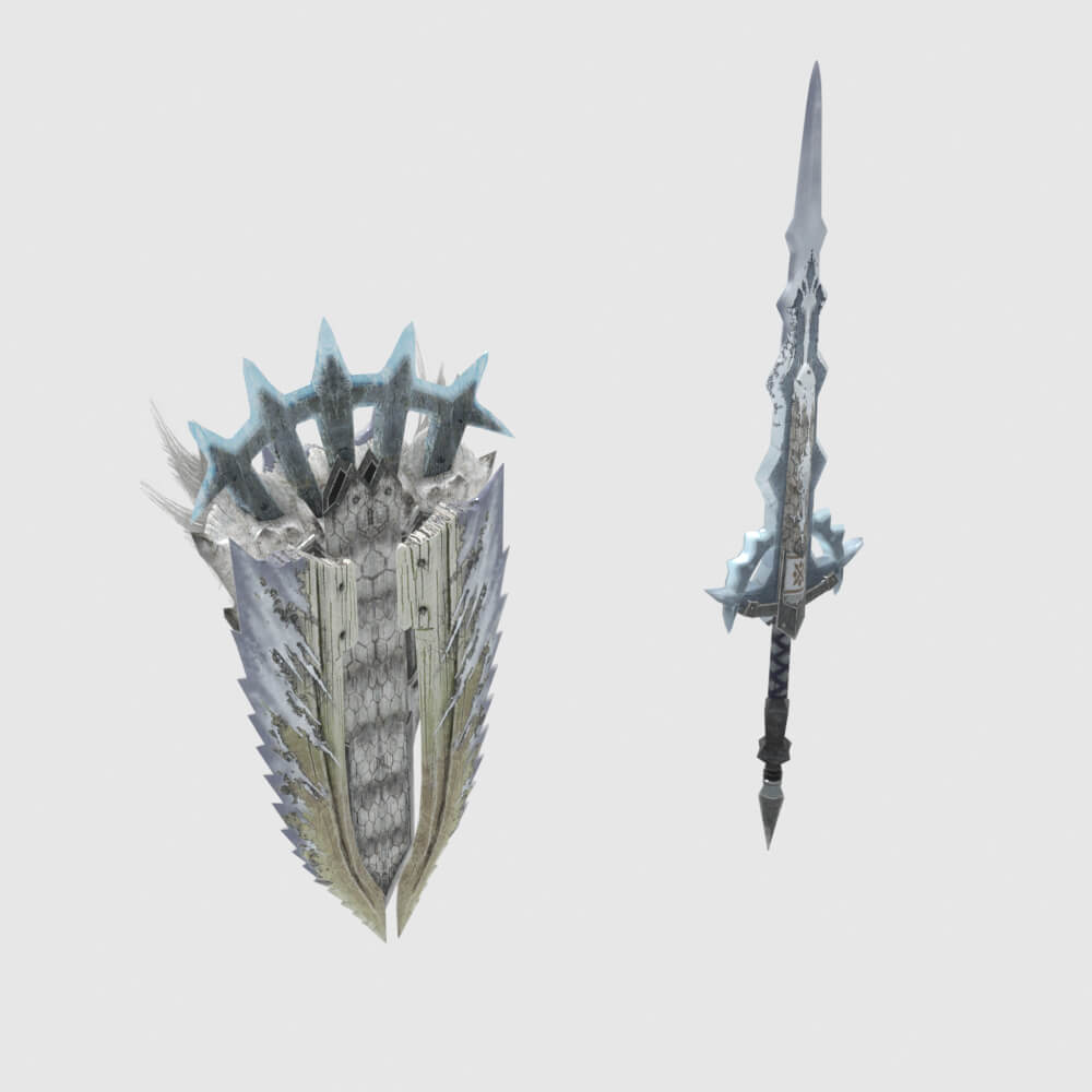Raging Wolf Fang - Monster Hunter World 3D Model