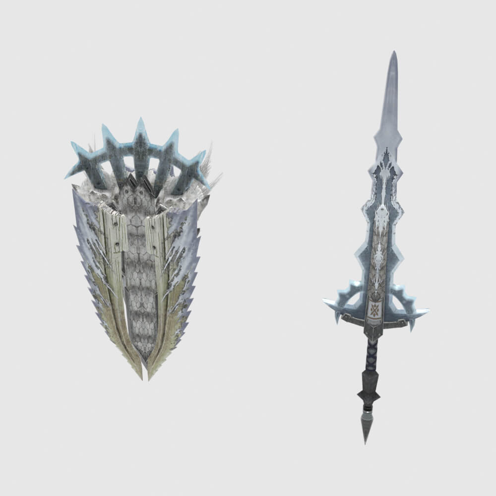 Raging Wolf Fang - Monster Hunter World 3D Model