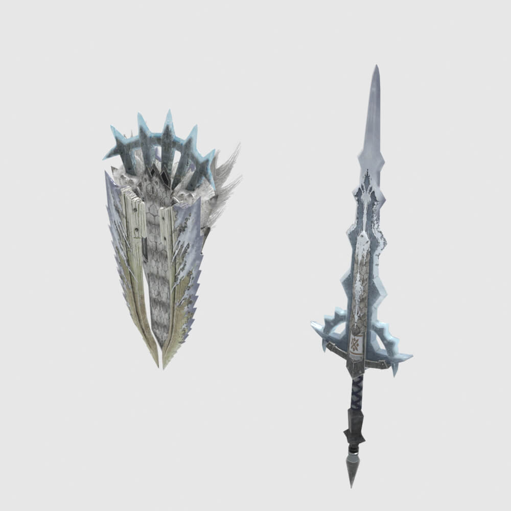 Raging Wolf Fang - Monster Hunter World 3D Model
