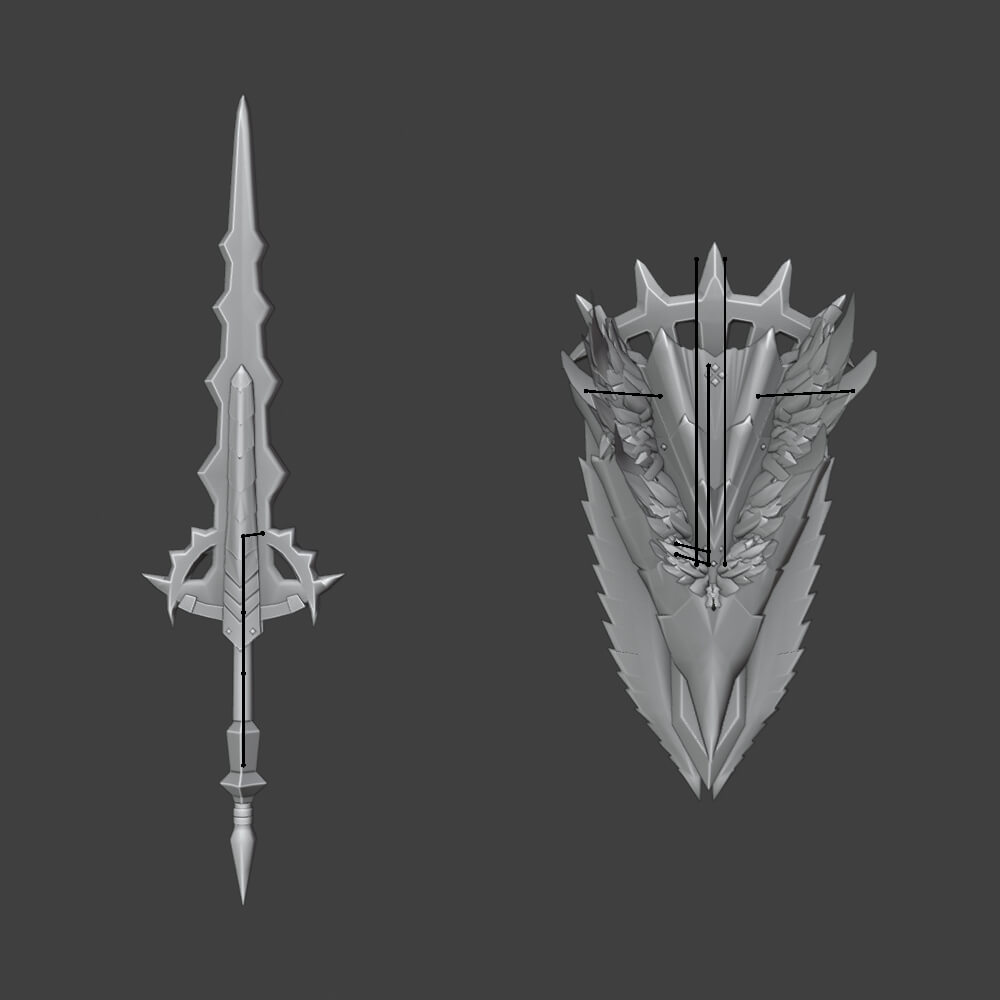 Raging Wolf Fang - Monster Hunter World 3D Model