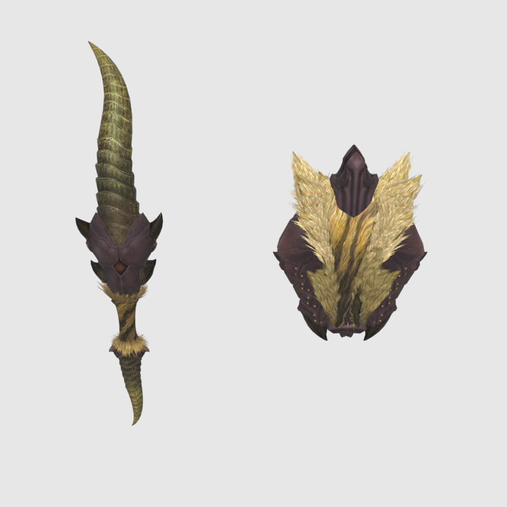 Rajang Beastblade Ikazuchi - Monster Hunter World 3D Model