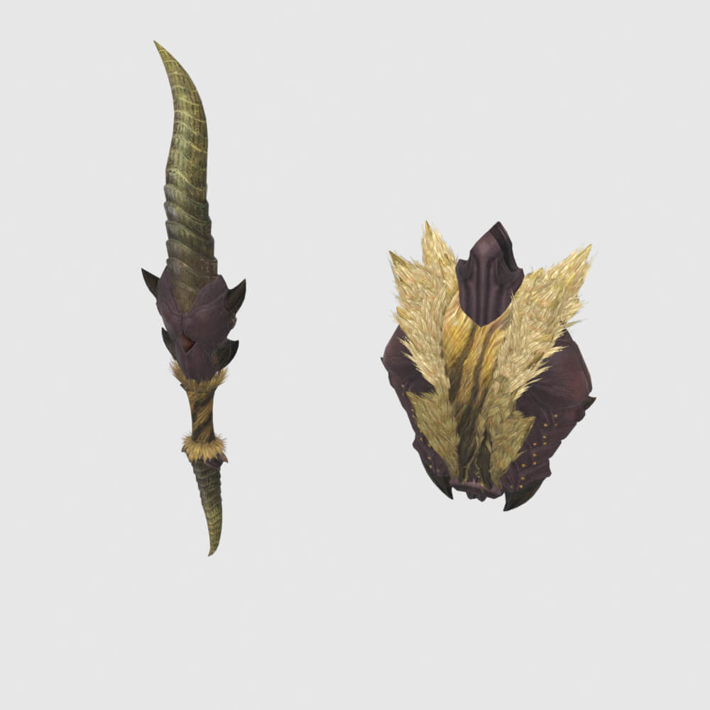 Rajang Beastblade Ikazuchi - Monster Hunter World 3D Model