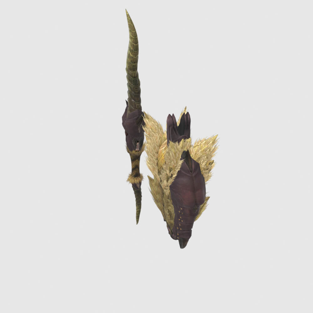 Rajang Beastblade Ikazuchi - Monster Hunter World 3D Model