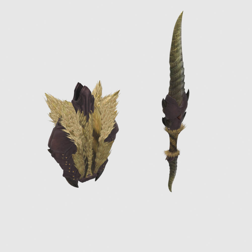 Rajang Beastblade Ikazuchi - Monster Hunter World 3D Model
