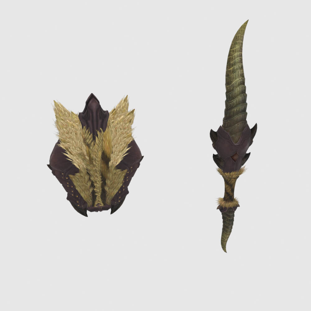 Rajang Beastblade Ikazuchi - Monster Hunter World 3D Model