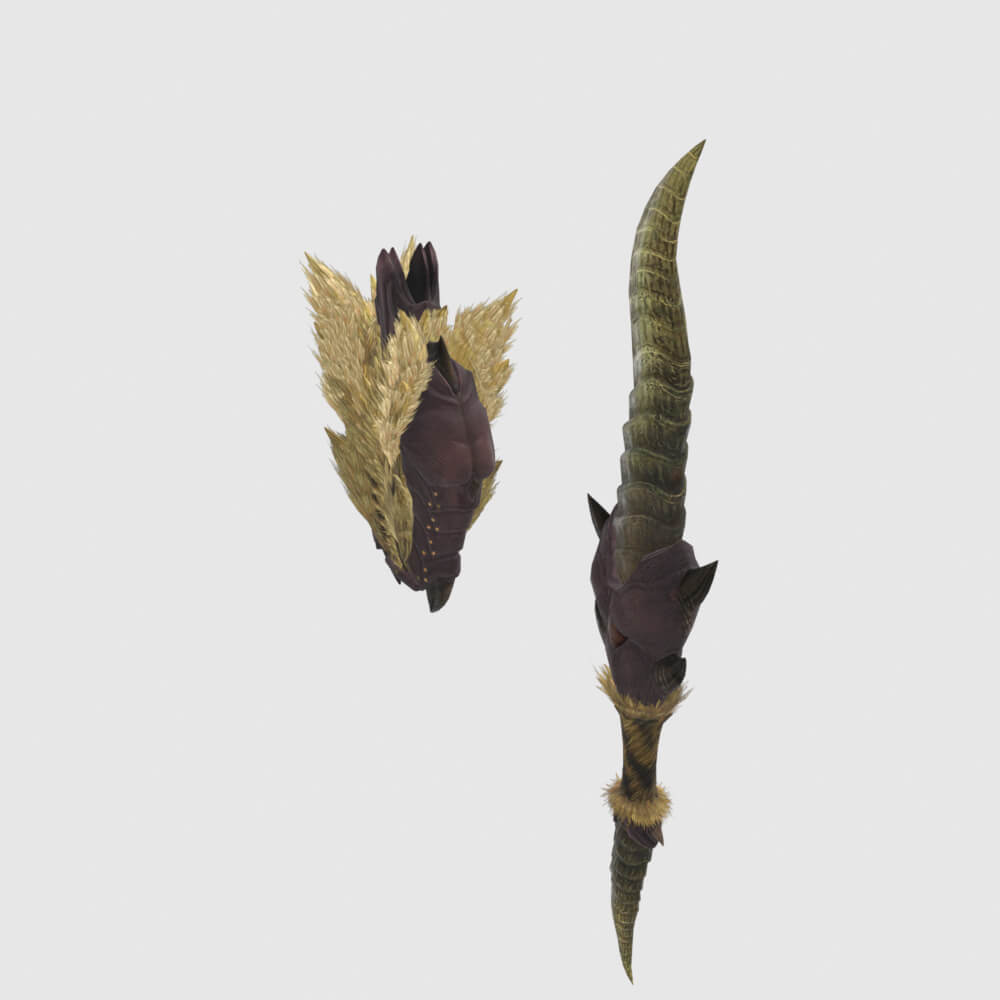 Rajang Beastblade Ikazuchi - Monster Hunter World 3D Model
