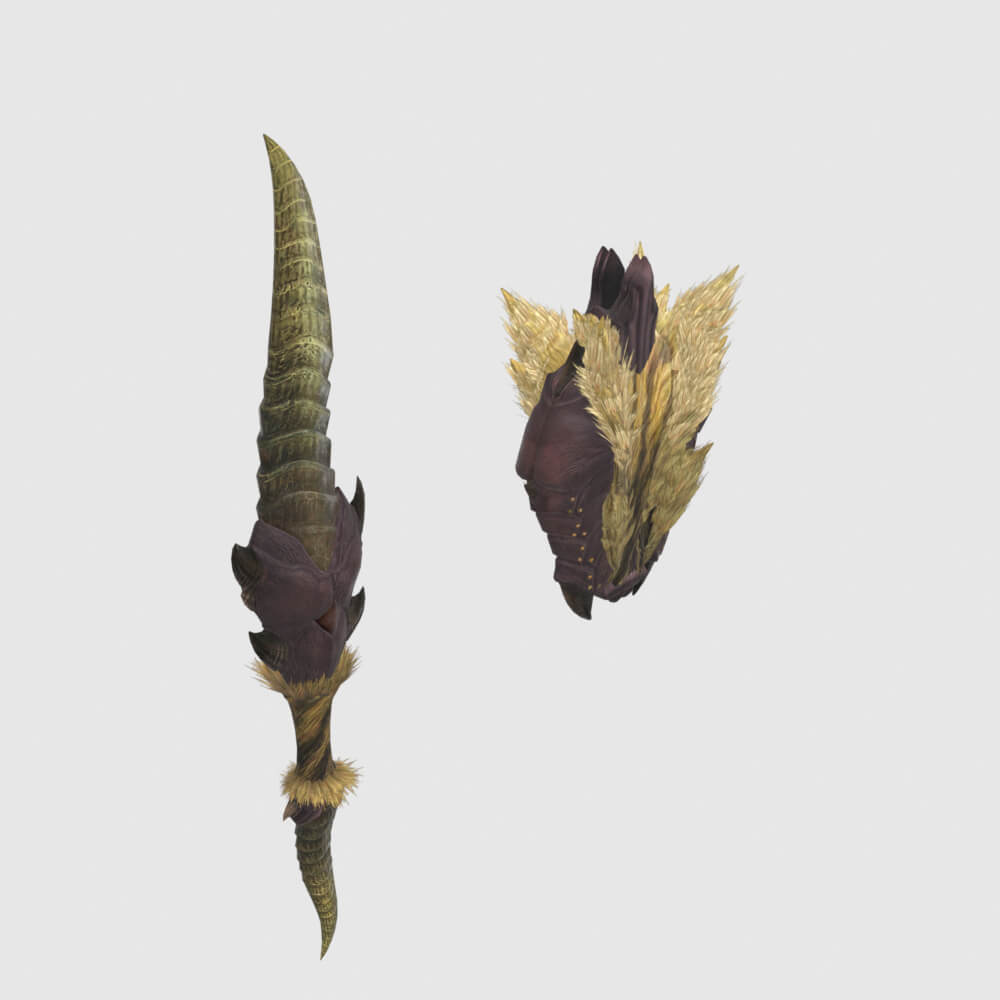 Rajang Beastblade Ikazuchi - Monster Hunter World 3D Model
