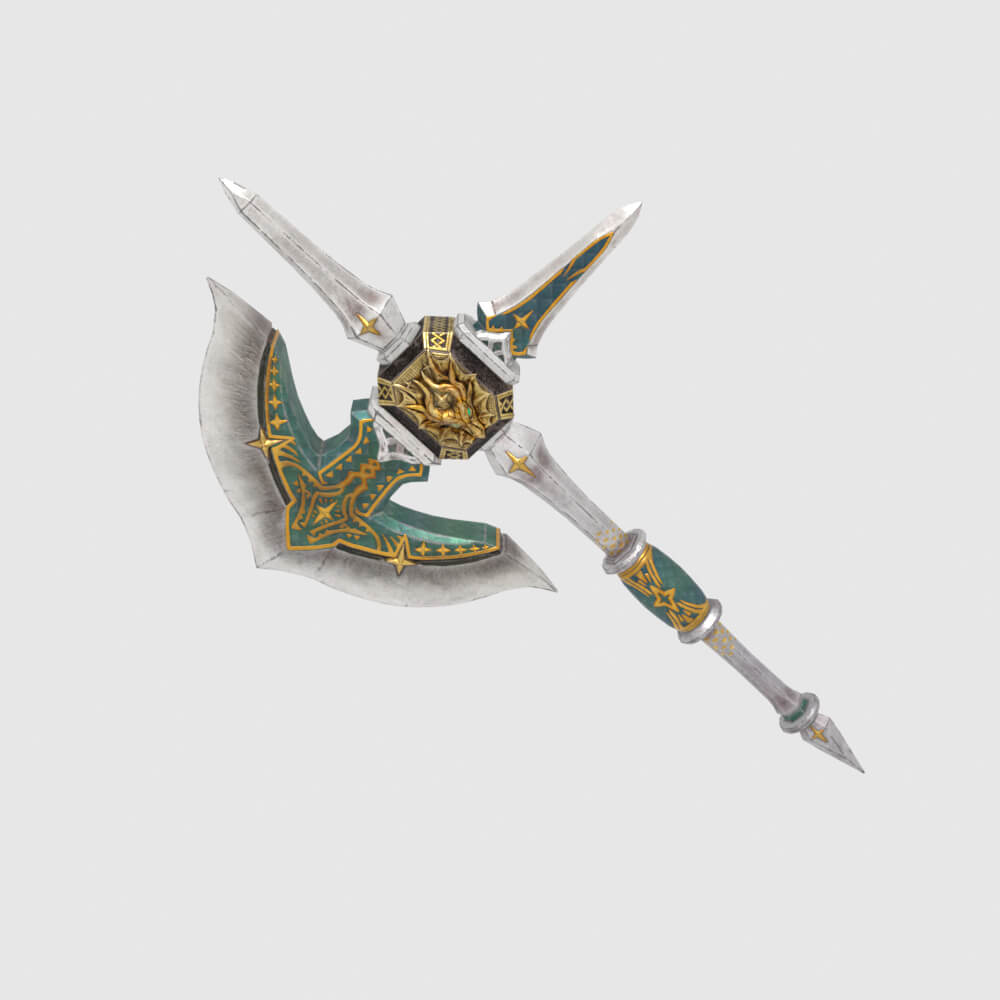 Royal Cross Mace - Monster Hunter World 3D Model
