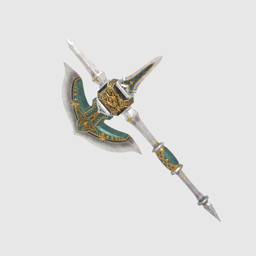 Royal Cross Mace - Monster Hunter World 3D Model