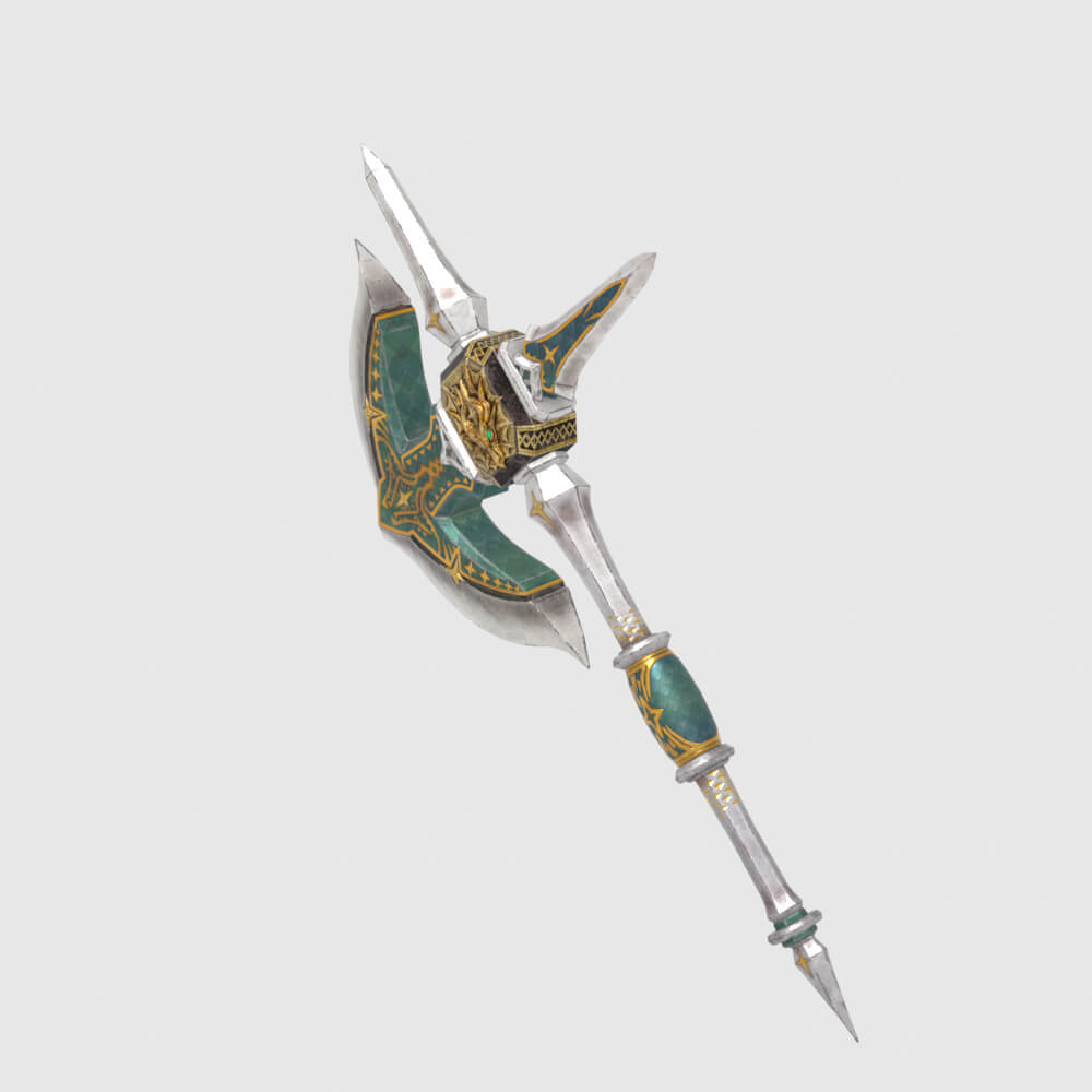 Royal Cross Mace - Monster Hunter World 3D Model