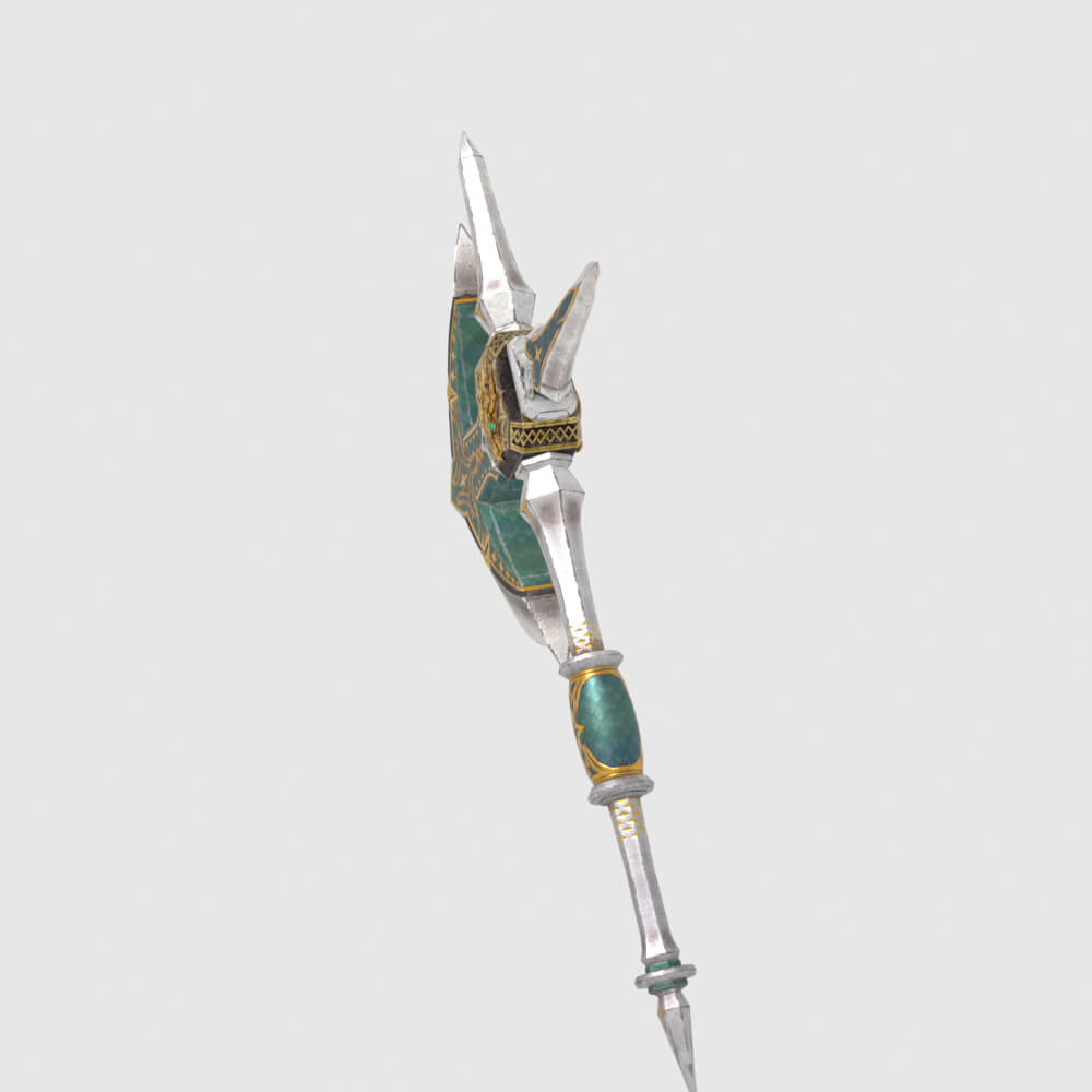 Royal Cross Mace - Monster Hunter World 3D Model
