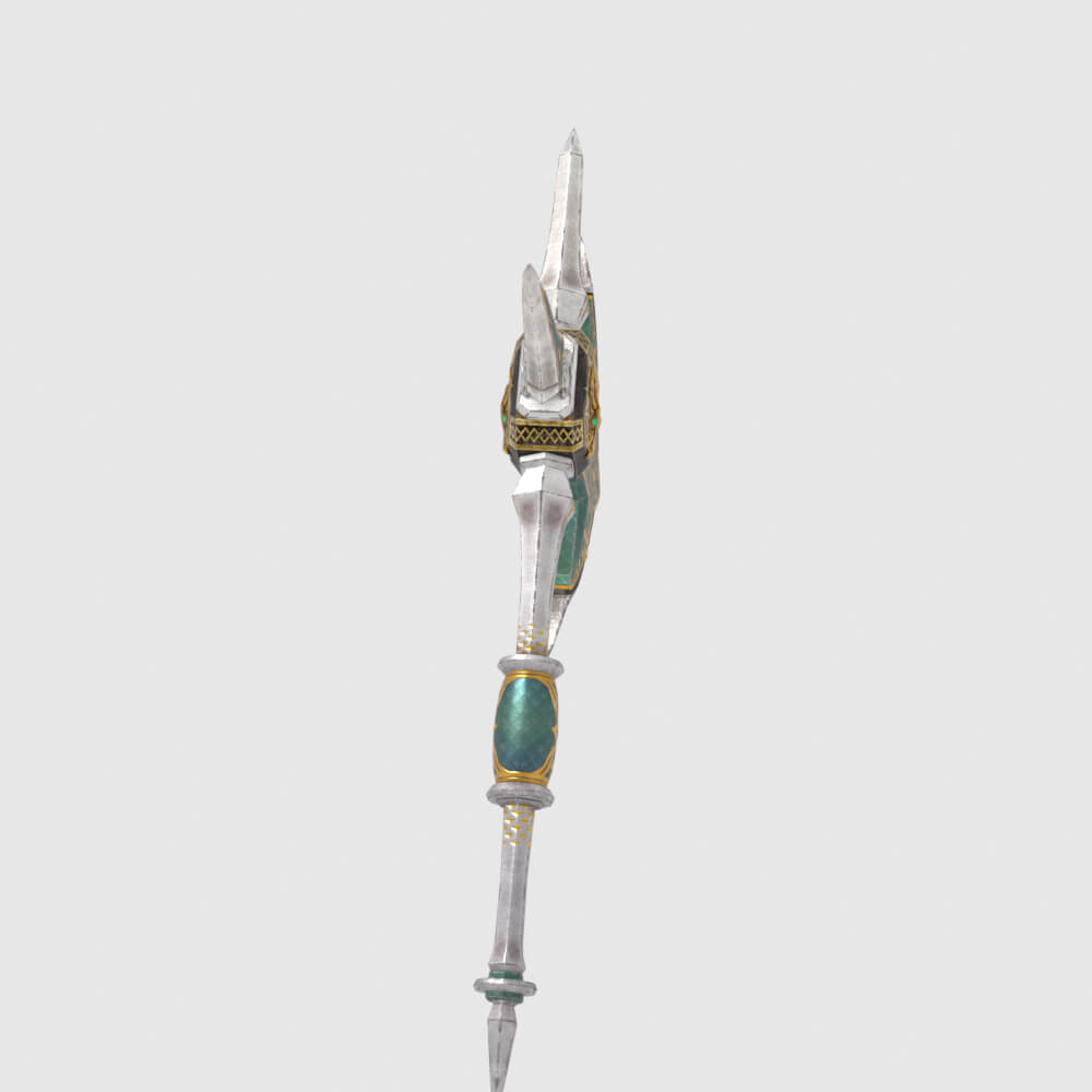 Royal Cross Mace - Monster Hunter World 3D Model