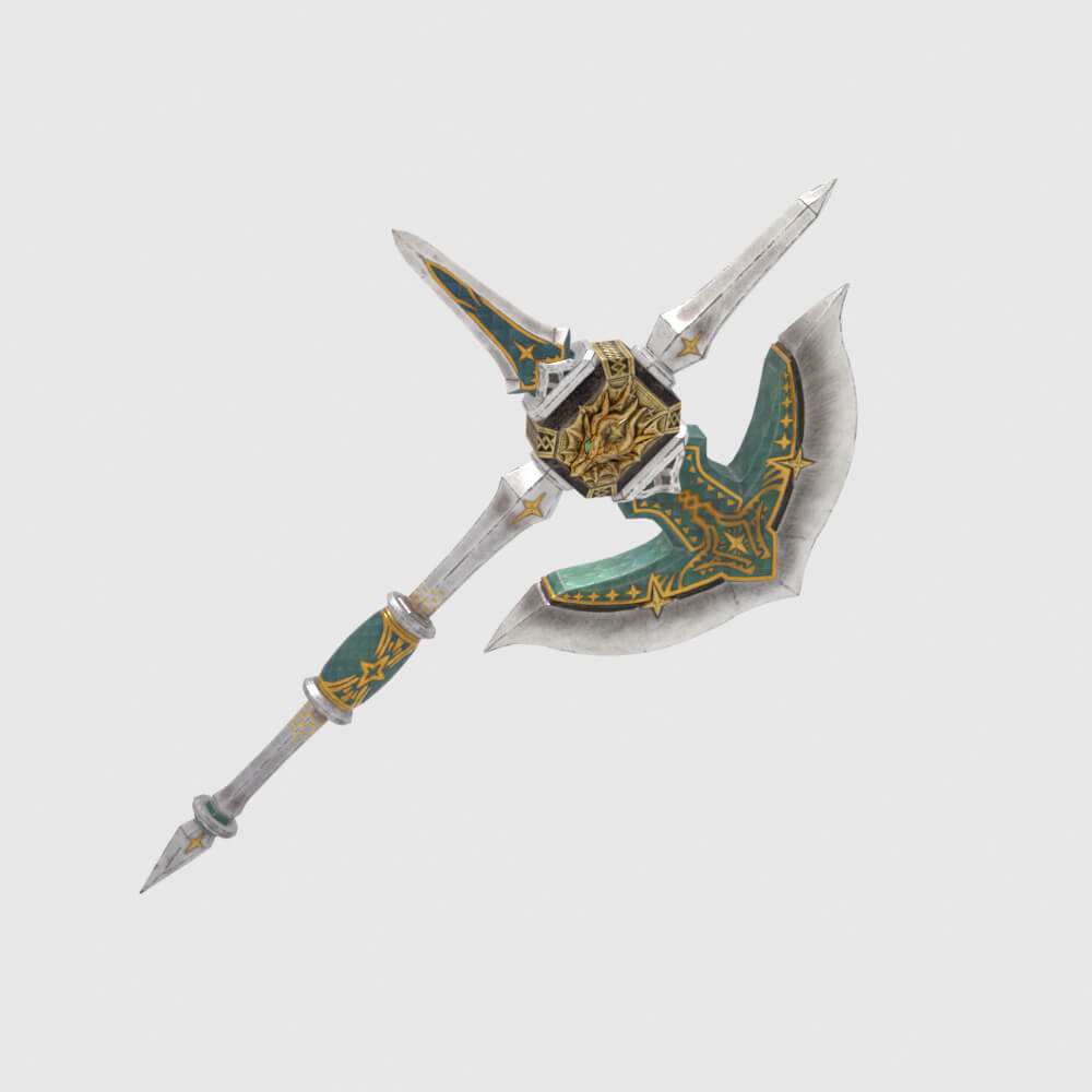 Royal Cross Mace - Monster Hunter World 3D Model