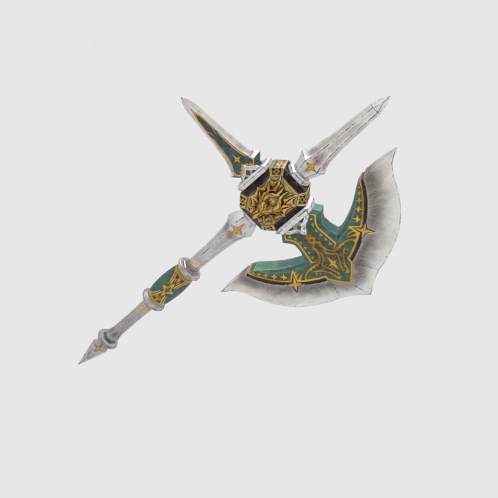 Royal Cross Mace - Monster Hunter World 3D Model