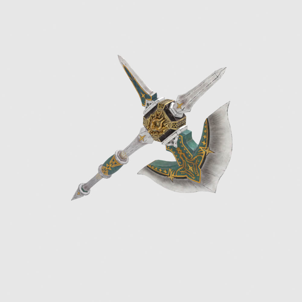Royal Cross Mace - Monster Hunter World 3D Model
