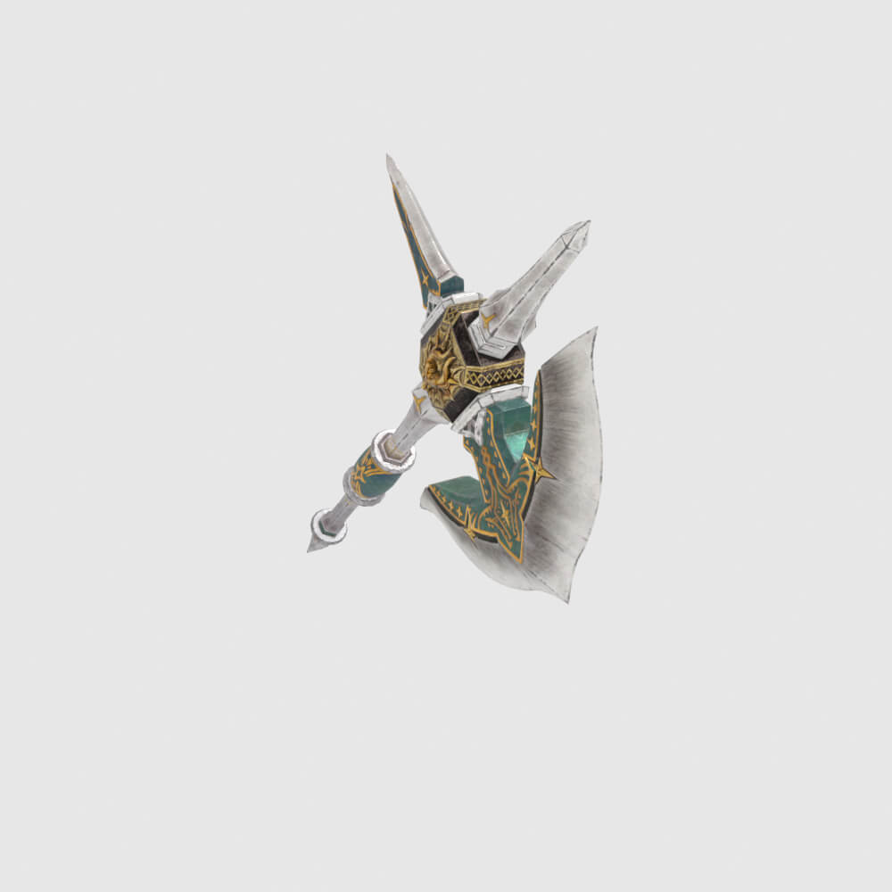 Royal Cross Mace - Monster Hunter World 3D Model