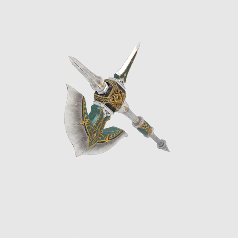 Royal Cross Mace - Monster Hunter World 3D Model