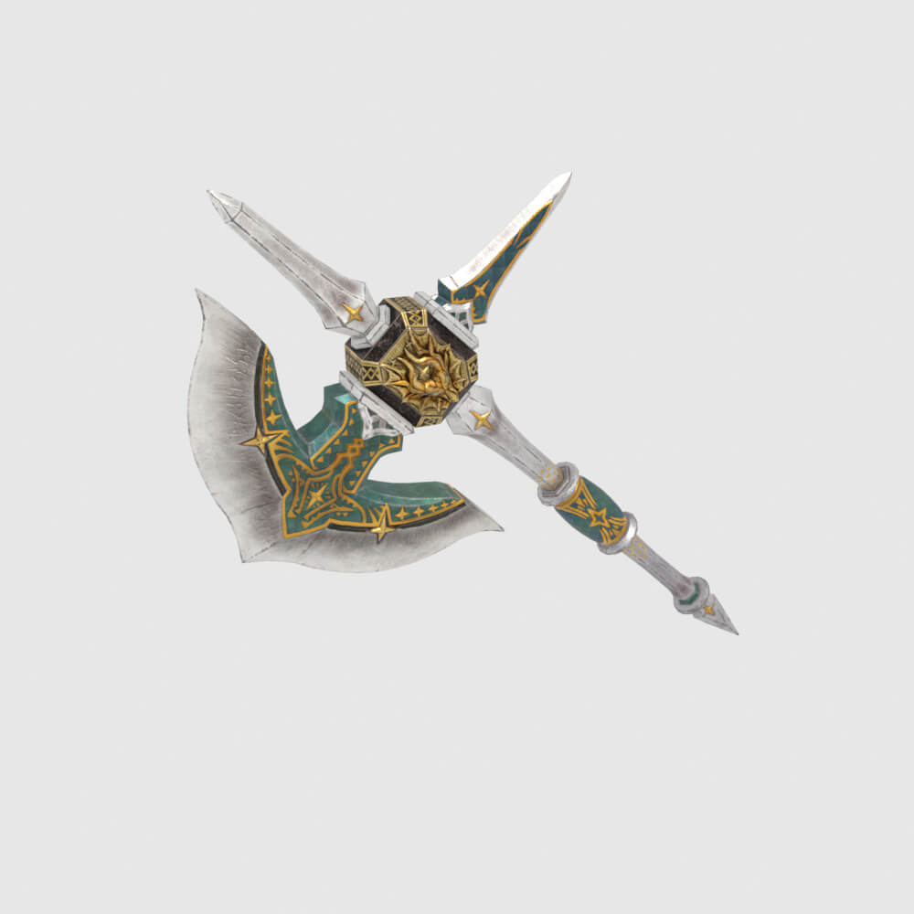 Royal Cross Mace - Monster Hunter World 3D Model