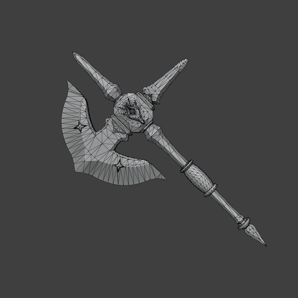 Royal Cross Mace - Monster Hunter World 3D Model