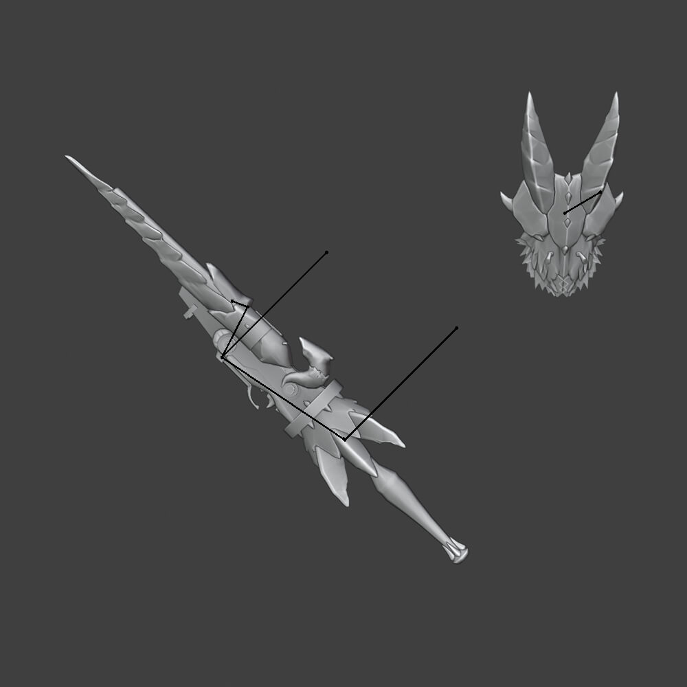 Stygian Avaritia - Monster Hunter World 3D Model
