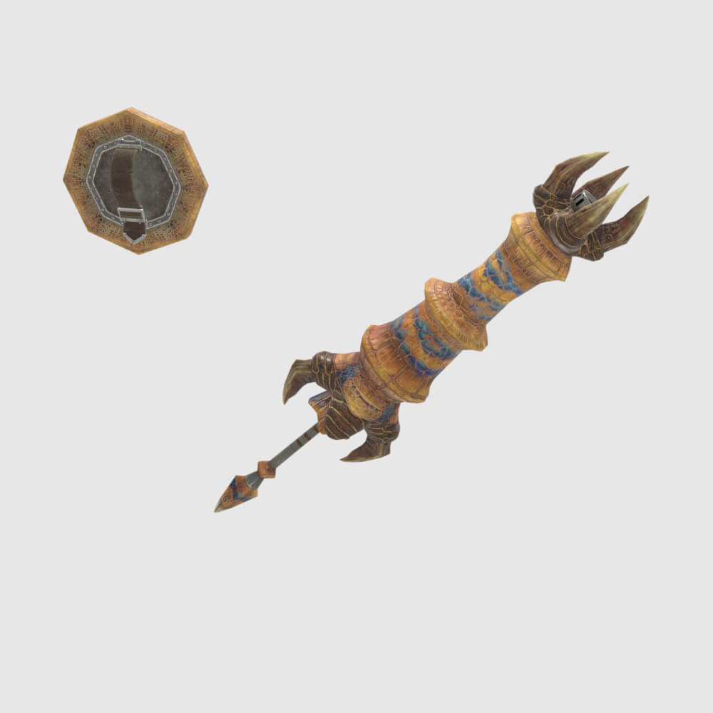 Tigrex Gunlance - Monster Hunter World 3D Model