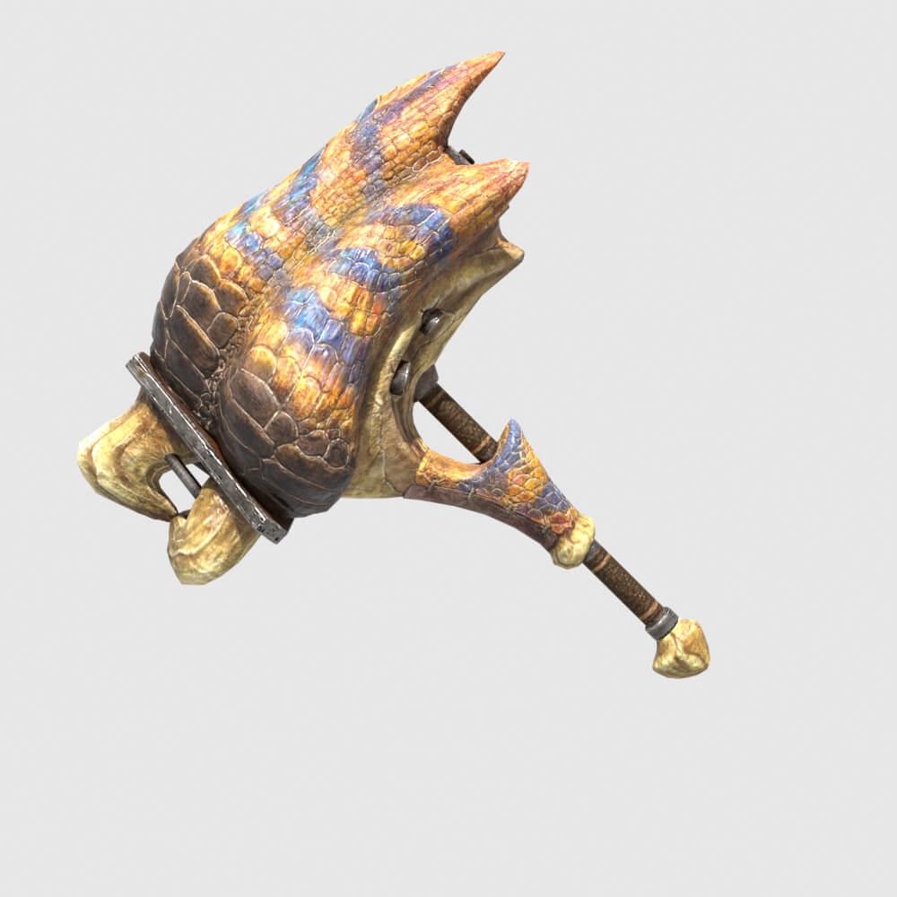 Tigrex Hammer - Monster Hunter World 3D Model