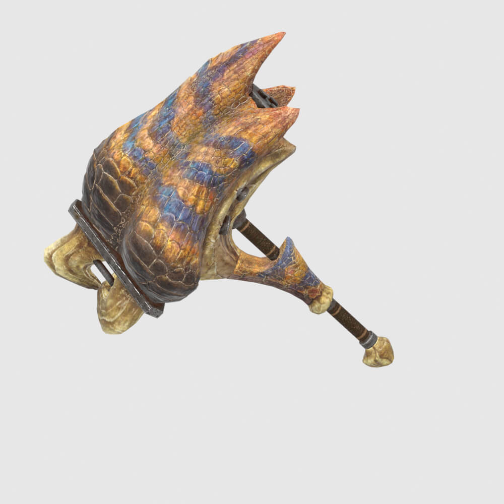 Tigrex Hammer - Monster Hunter World 3D Model