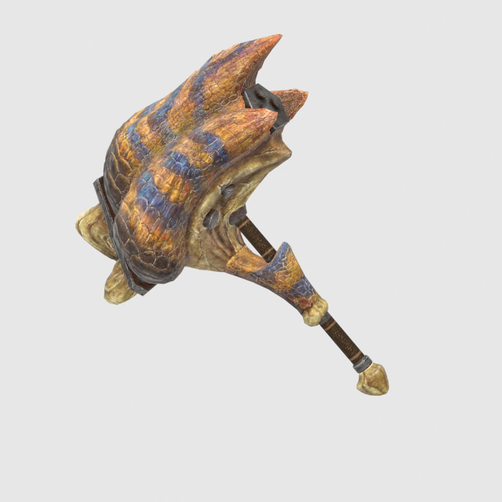 Tigrex Hammer - Monster Hunter World 3D Model
