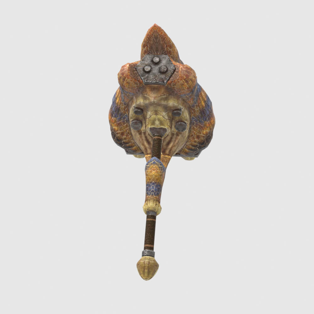 Tigrex Hammer - Monster Hunter World 3D Model