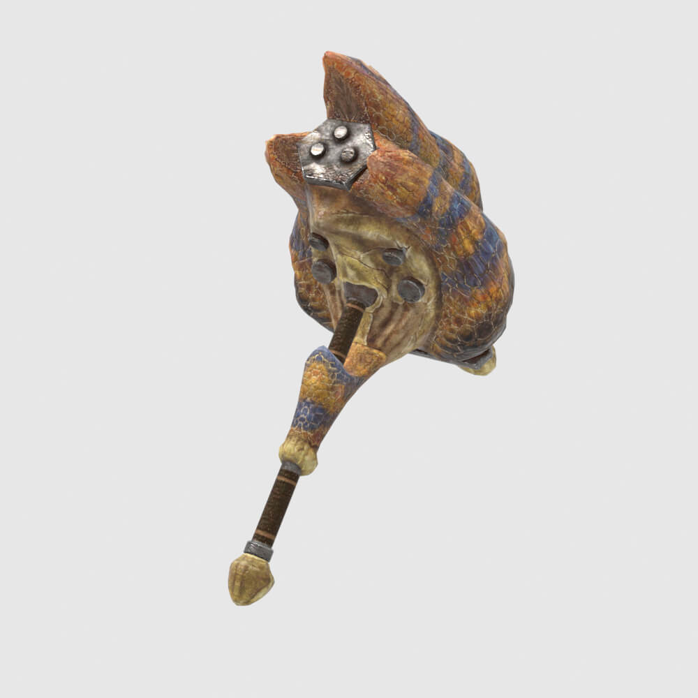 Tigrex Hammer - Monster Hunter World 3D Model