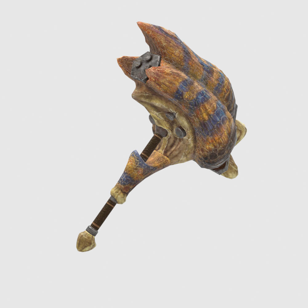 Tigrex Hammer - Monster Hunter World 3D Model