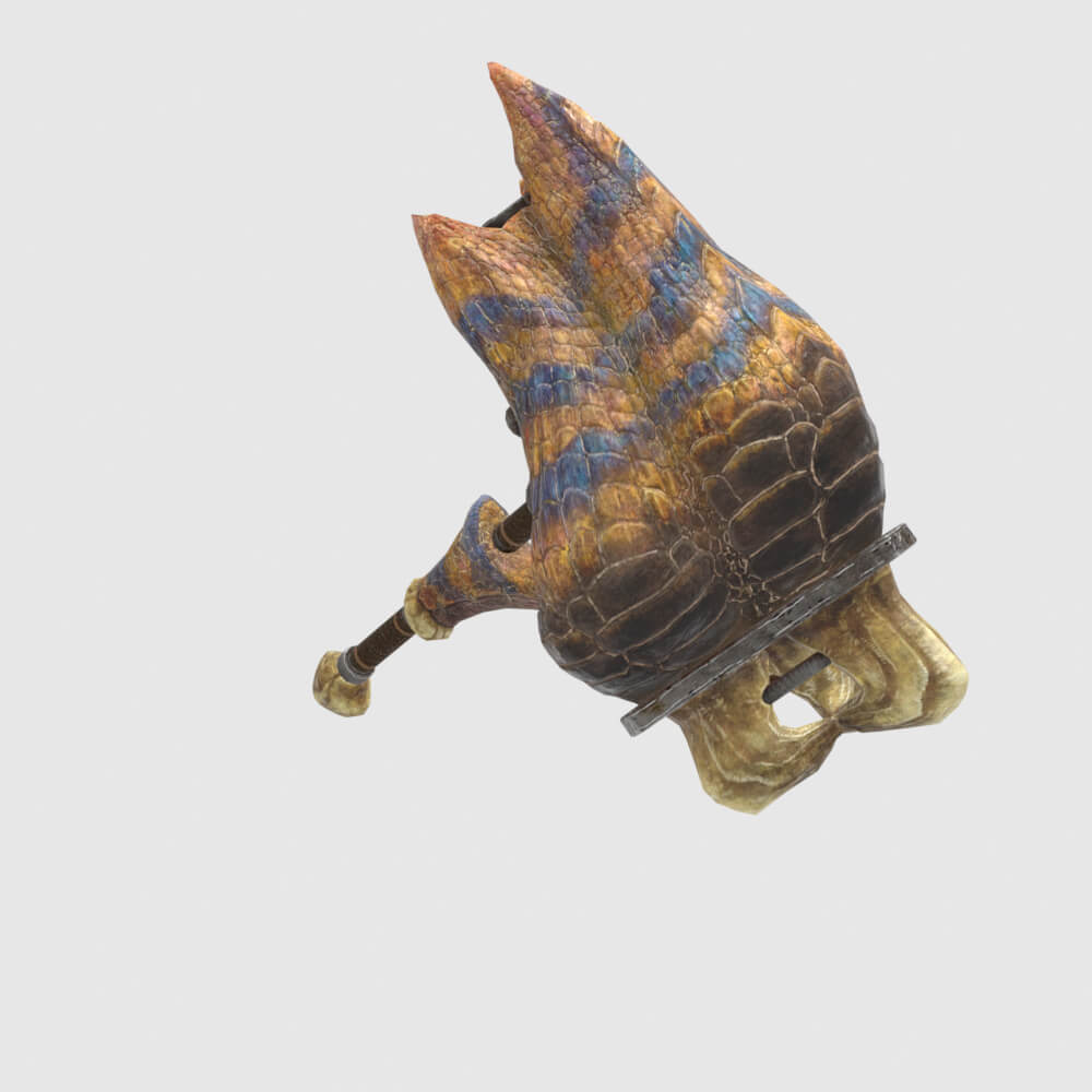 Tigrex Hammer - Monster Hunter World 3D Model