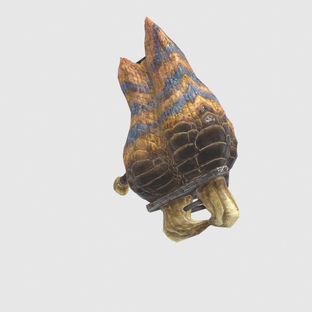 Tigrex Hammer - Monster Hunter World 3D Model