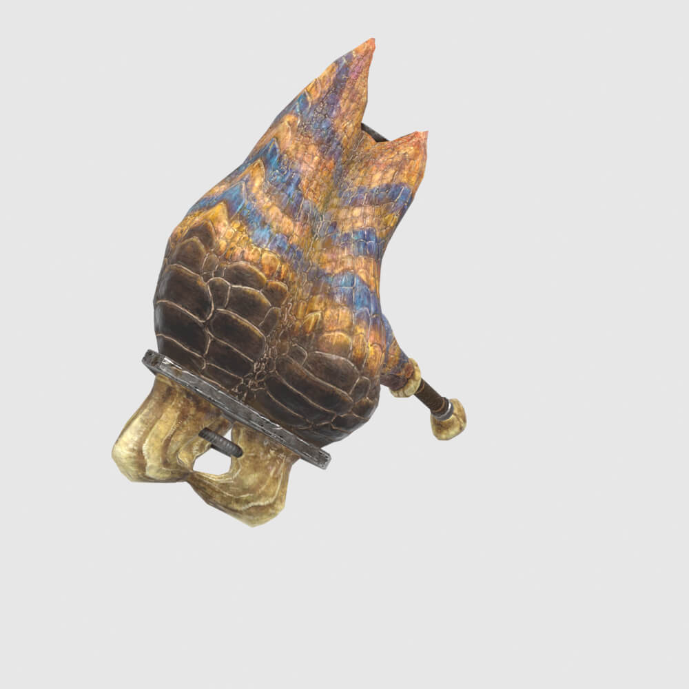 Tigrex Hammer - Monster Hunter World 3D Model