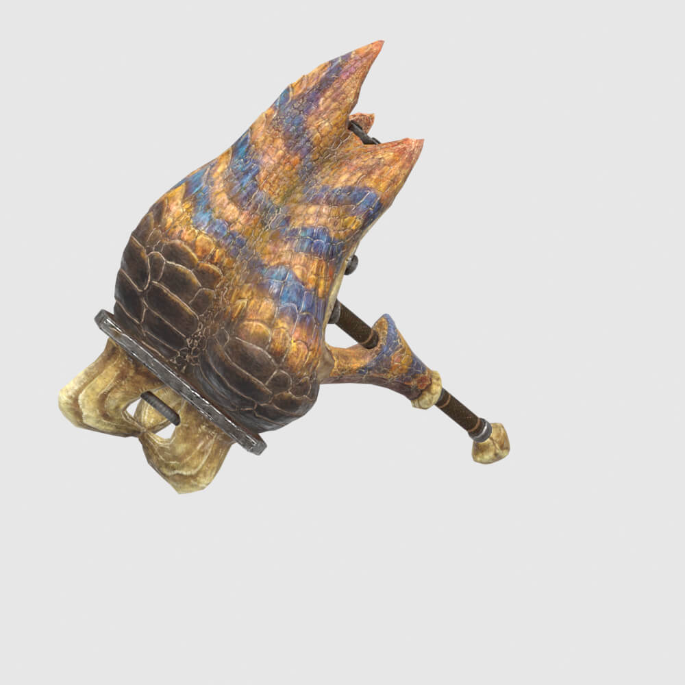 Tigrex Hammer - Monster Hunter World 3D Model