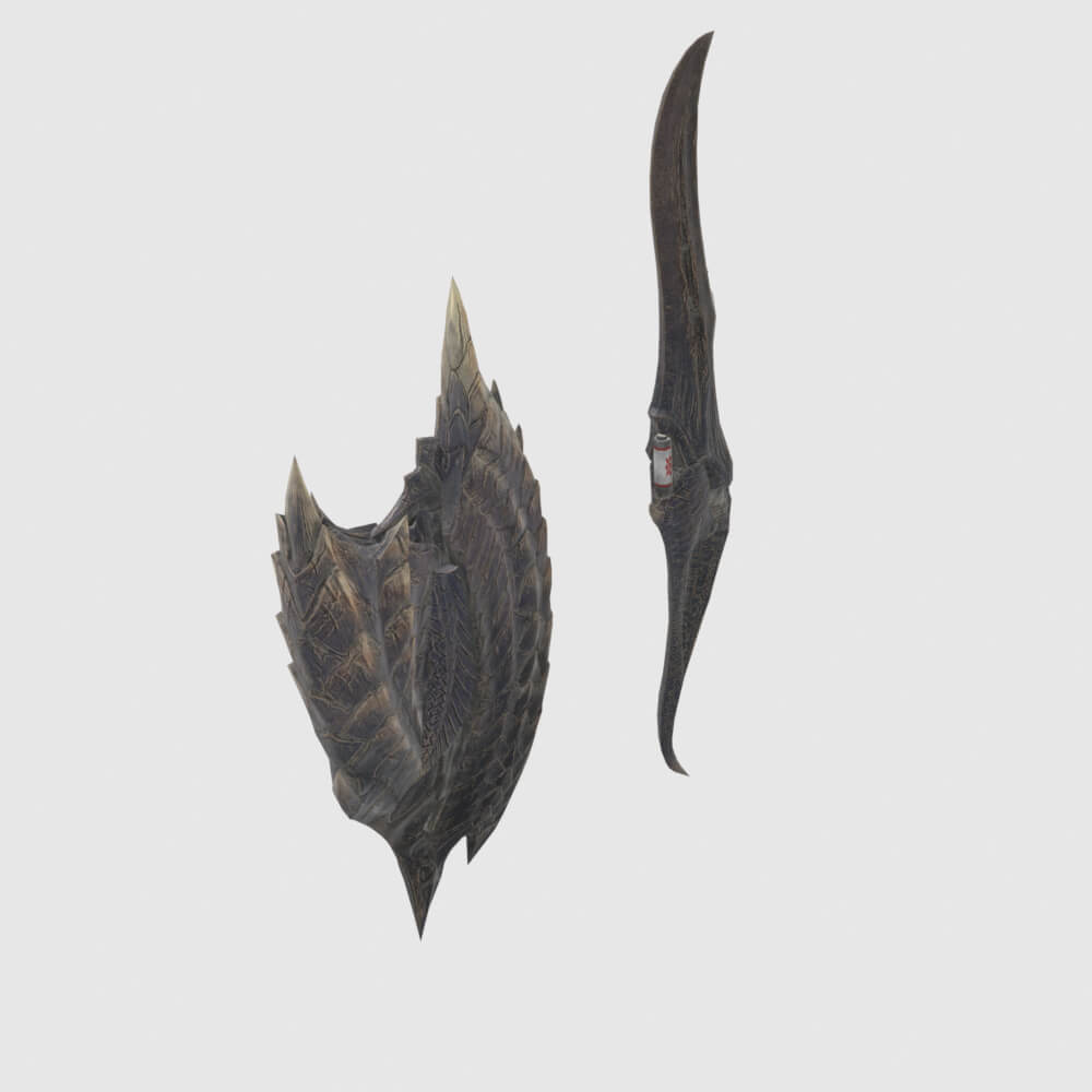 True Fatalis Charger - Monster Hunter World 3D Model