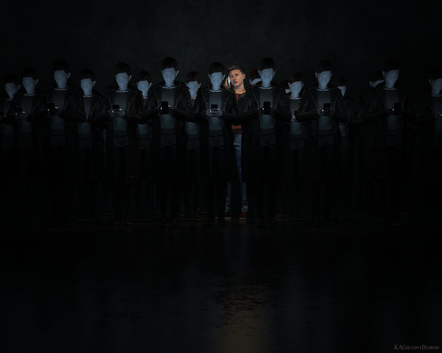 Be the One 3D Render, Digital Artwork by KACreativeDesigns